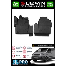 S-dizayn Peugeot Expert Panelvan 3d Pro Havuzlu Paspas Ön 2'li 2016 Üzeri A+ Kalite