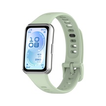 Huawei Band 11 Pro Silikon Klasik Kordon Açık Yeşil