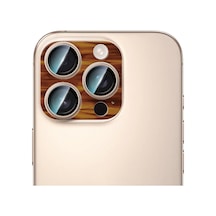 İphone 16 Pro Max Uyumlu Caseworld Crystal Color Serisi Full Kamera Lens Koruyucu Kahverengi