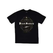 Stoned&Fame Black Sabbath Baskılı Unisex %100 Pamuk Siyah T-shirt SIYAH