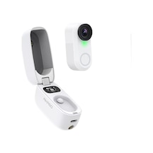 Akaso Snapx 4k/60fps 20mp Wi-fi Mini Aksiyon Kamera,taşınabilir Vücut Kamerası, Giyilebilir Video Ka Beyaz