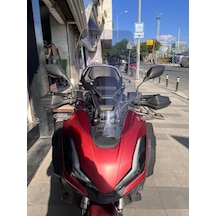 2023-26 Honda Adv 350 Uzun Ön Cam Açık Füme Zeus 60 CM 4 MM Adv350