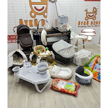 Öykü Bebek Dunyasi 33 Parça Robot Her Bebeğin Ilk Öyküsü Burda Başlar Sevgiyle Altın - Beyaz Hazırlanmış Bebek Çeyiz Setleri