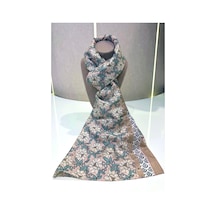 Cardion Lunira Silk Pamuk İpek Şal Sweet Line Somon