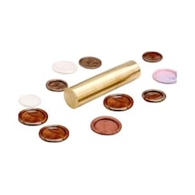 Boş Mum Mühürü Pirinç Silindir Sütun Damga 15x60mm
