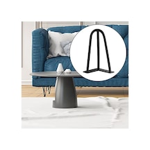 18 Cm Mil Model Siyah %100 Metal Mobilya, Dolap, Koltuk, Kanepe, Tv Ünitesi Ayakları 1 Adet Siyah