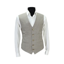 Mentor Regalo Erkek Yelek V Yaka Bej Çizgili 50661 Mentor Regalo Erkek Yelek V Yaka Bej Çizgili 50661