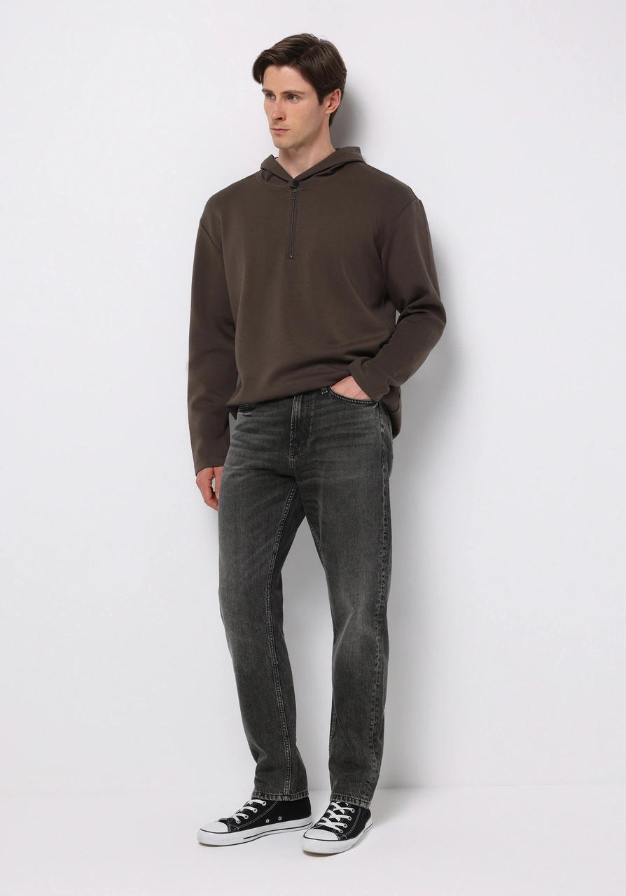 Colins Loose Tapered Fit Erkek Siyah Jean Pantolon Cl1077539 Q1.v1 Dn44674 Denim