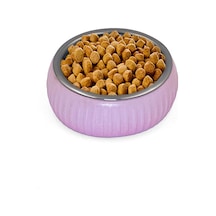 Mikopet Organik Seramik Mama Kabı Pembe Çok Renkli