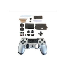Playstation 4 Uyumlu Kasa Joystick V1 Full Kasa Tuş Takımı Silver