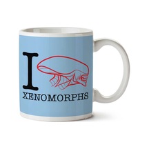 Alien I Heart Xenomorphs İki Tarafı Baskılı Kupa Bardak