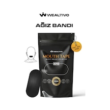 Wealtivo Premium Mouth Tape Ağız Bandı Siyah 30’lu