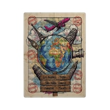 Ghostbastır Design Dünya Seyahati 99 Parça Ayaklı Puzzle Dekoratif Çocuk Yapbozu 019