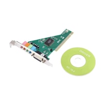 Sirius Sound Pro HT8738AM/PCI CMI8738 4.1 Kanal PCI X8 Ses Kartı