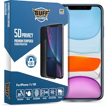 Buff Apple Uyumlu   iPhone 11/Xr 5D Privacy Ekran Koruyucu