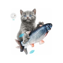 10 x 30 CM Dans Eden Balık Şarj Edilebilir Kedi Oyuncağı