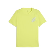 Puma Graphıcs Slogan Erkek Koşu Tişörtü 526564 39 SARI