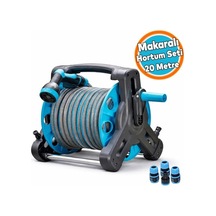 Makaralı Hortum Seti 20 Metre Garden Kit Bahçe Çeşme Su Hortumu İç Çap 1/2 Sulama Araç Yıkama