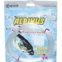 Captain Alpinus Poşet Misina 4x25 Bağlantılı 100mt Beyaz Standart - 0.60 Mm