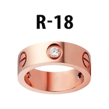 X-Lady Accessories Taşlı Yüzük Rose Renk 18  Numara Çok Renkli
