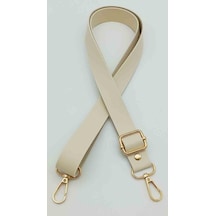 Angel Çanta Aksesuar Suni Deri Ayarlı Çanta Sapı 120x2.4 Cm Krem Light Gold Metal