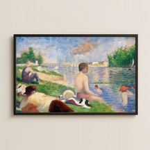 Seurat Yıkananlar Pvc Tablo - Yaz Ve Nehir Temalı Sanat