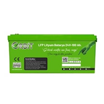 Orbit 24 V 100 Ah Lifepo4 Akü