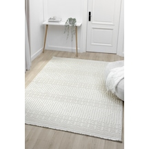 Fizy Beyaz Halı Loop Sisal Halı Modern Dokuma Oturma Odası Salon Halısı 11868a Beyaz