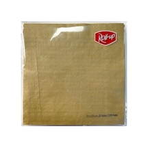 Roll-up Kağıt Peçete Altın 33 X 33cm 20 Adet 24'li Paket