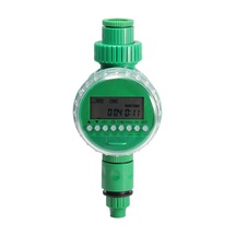 Yeşil Otomatik Sulama Kontrol Cihazı - Zamanlayıcı, İngilizce Desteği, Pil Dahil Değil