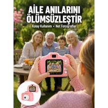 Taşınabilir Hd Dijital Kamera Video Kayıt Fotoğraf Çekim Usb Bağlantılı Şarjlı Yeni Nesil Çok Renkli
