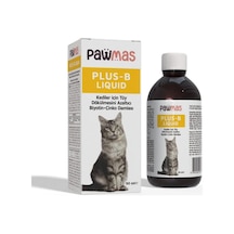 Pawmas Plus-b Liquid Kediler İçin Tüy Dökülmesini Azaltıcı Biyotin & Çinko Damlası 50 Ml