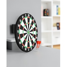 Ahşap Dart Tahtası 12 İnç 4 Dart Ok Seti