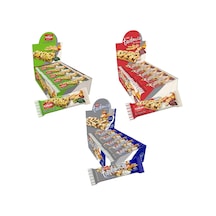 Tadım Sportif - Antep Fıstıklı - Yer Fıstıklı Bar 30 Gr 20 Li - 3 Lü Karma Paket