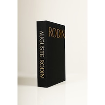 Kumaş Kaplı Siyah Gold Rodin Dekoratif Kitap