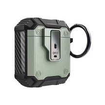 Air-pods Zore Airbag 35 Darbelere Karşı Dayanıklı Düğmeli Kılıf-yeşil Yeşil