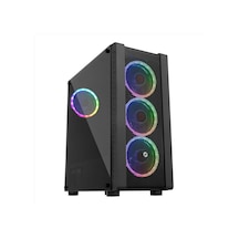 Frisby Fc-9320G 600W 80+ Siyah Dual-Ring Rgb Fan Mid Tower