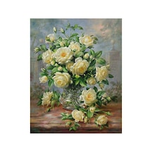 Prenses Diana Çiçekleri Çerçevesiz 40x50 Sayılarla Boyama Hobi Seti