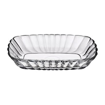 Paşabahçe Mezze 2'li Servis Tabağı 18 Cm - 7 Adet Tarı beyaz