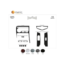 Meriç® Honda Jazz Ön Torpido Kaplama 14 Parça 2004-2007 (530156425)