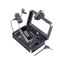 Saramonic Air Kablosuz Yaka Mikrofonu - Taşınabilir Şarj Kutusu, Apple Uyumlu iPhone 15/16 Serisi İçin 48khz/24bit, 90db Snr Özellikli Ø9,7 Mm Mini Klipsli Mikrofon, Vlog, Tiktok İçin