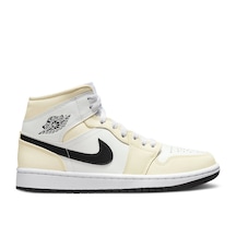 Nike Air Jordan 1 Mid Coconut Milk W Bej - Beyaz