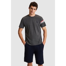 U.s. Polo Assn. Erkek Antrasit Melanj Pijama Takım 50326131-vr081