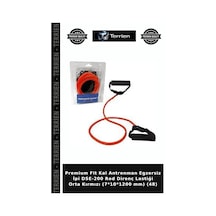 Premium Fit Kal Antrenman Egzersiz İpi Dse-200 Red Direnç Lastiği Orta Kırmızı 7 10 1200 Mm 48