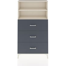 Arges Dolap 2 Raflı 3 Çekmeceli 88x30x163 Aytaşı-antrasit Aytası
