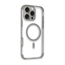 Joko Apple Apple Uyumlu iPhone 16 Pro Max Hilton Magsafe Kapak - Titan Gri 0.2M-Çok Renkli