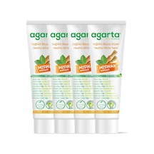Doğal Misvak Özlü Florürsüz Beyazlatıcı Diş Macunu 100 Ml/130 Gr 4 Paket