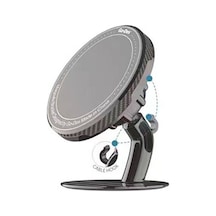 Süper Magnetik Araç Telefon Tutucu Go Des Gd-hd726p 360 Derece Yuvarlak Oynar Başlıklı Siyah