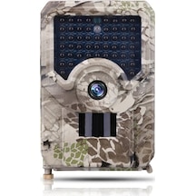 12mp 1080p Av Gözlem Kamerası Pır Sensörlü 65ft Gece Görüşü, Ip56 Suya Dayanıklı Yaban Hayatı İzleme Cihazı Kamuflaj Çok Renkli