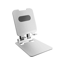 Cbtx T09 Masaüstü Katlanabilir Tablet Standı Tutucu Cep Telefonu Standı Yükseklik Açısı Ayarlanabilir Montaj, Boyut: L - Beyaz